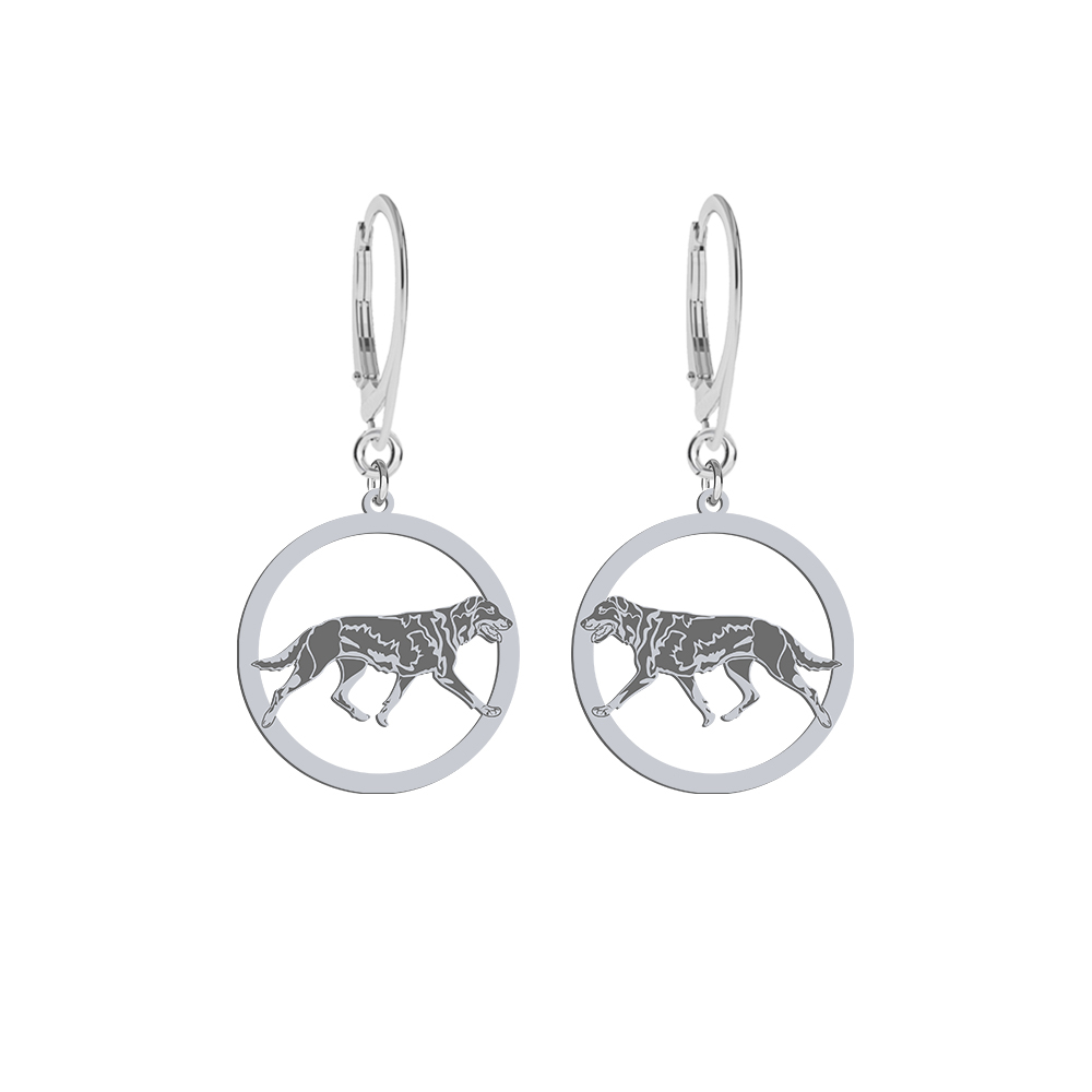 Silver Beauceron earrings, FREE ENGRAVING - MEJK Jewellery