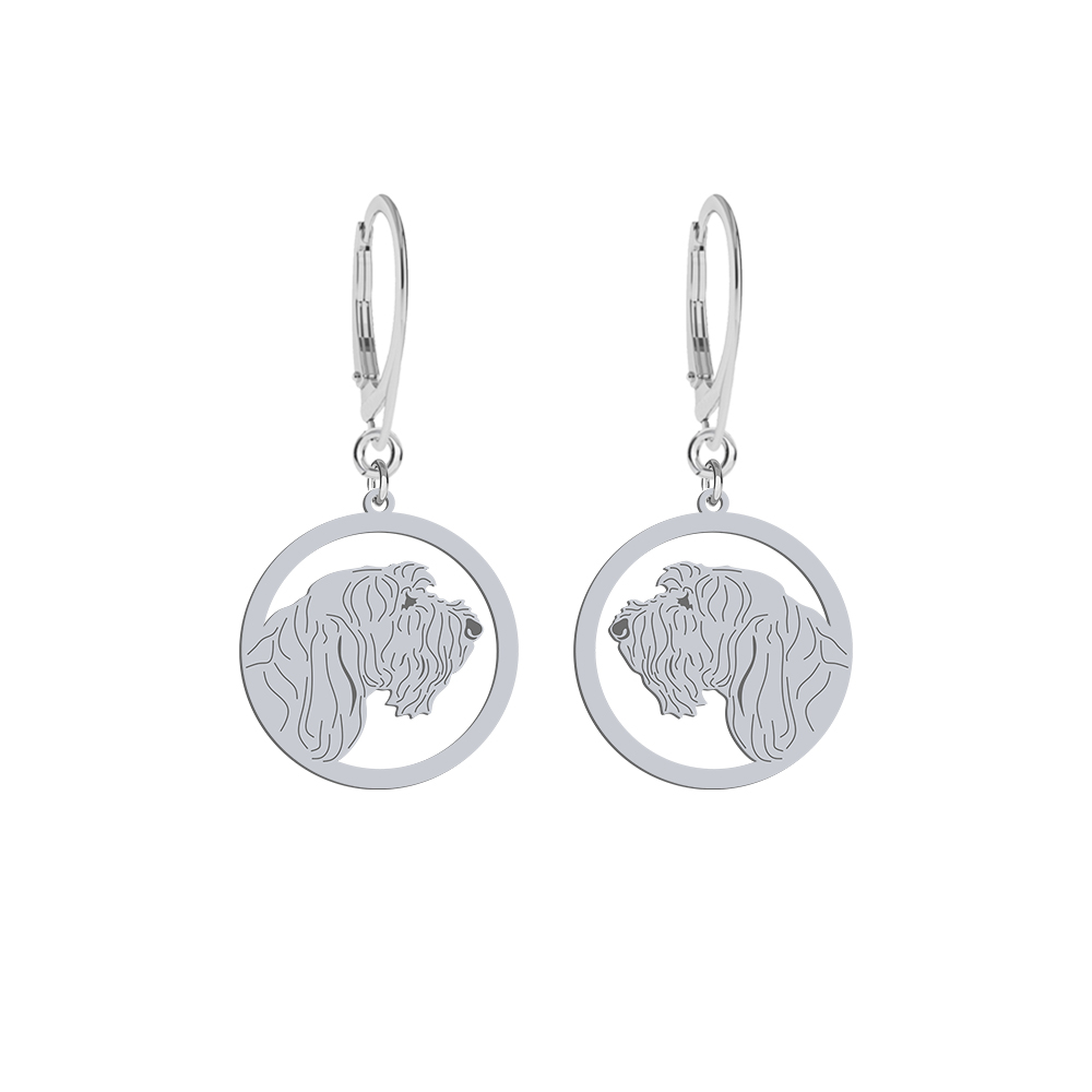 Silver Spinone Italiano earrings, FREE ENGRAVING - MEJK Jewellery