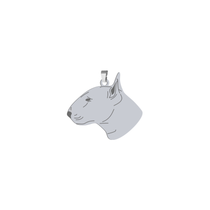 Silver Bull Terrier pendant, FREE ENGRAVING - MEJK Jewellery