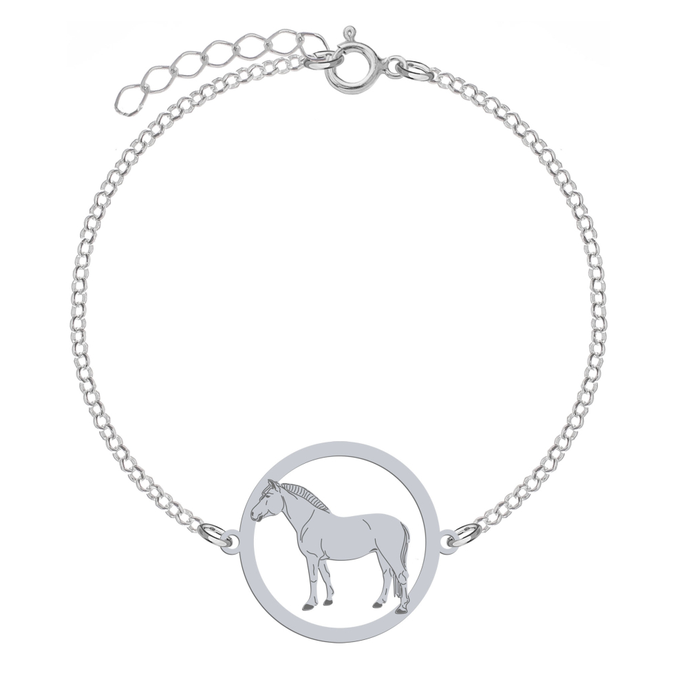 Silver Fjord Horse bracelet, FREE ENGRAVING - MEJK Jewellery