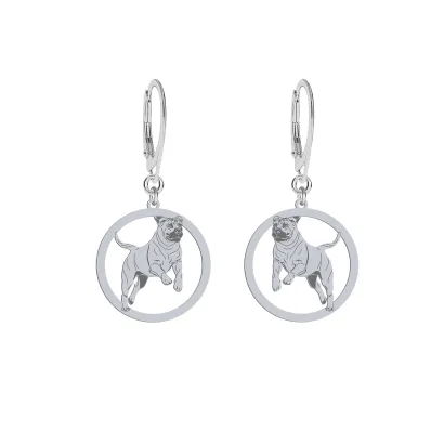 Silver Boerboel earrings - MEJK Jewellery