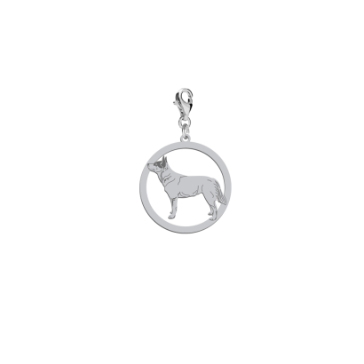 Charms z rasą Australian Cattle Dog srebro GRAWER GRATIS - MEJK Jewellery