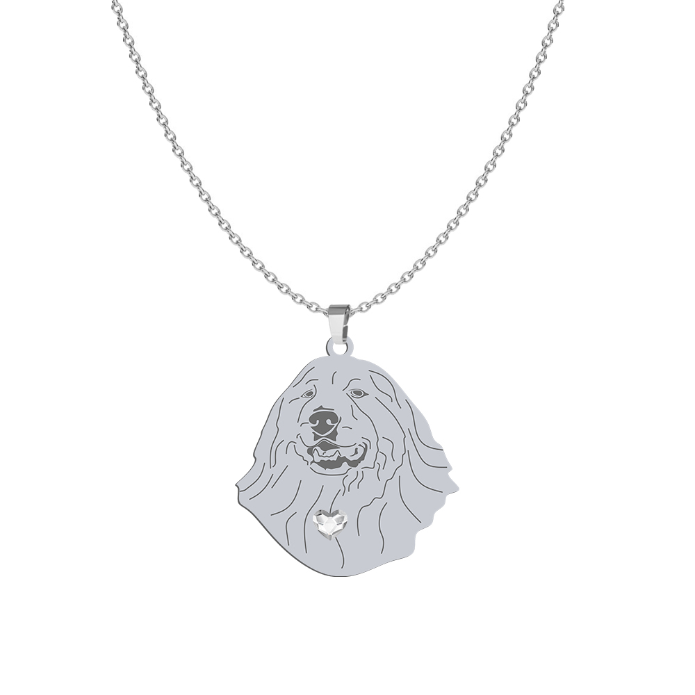Naszyjnik z psem Pyrenean Mountain Dog srebro GRAWER GRATIS - MEJK Jewellery