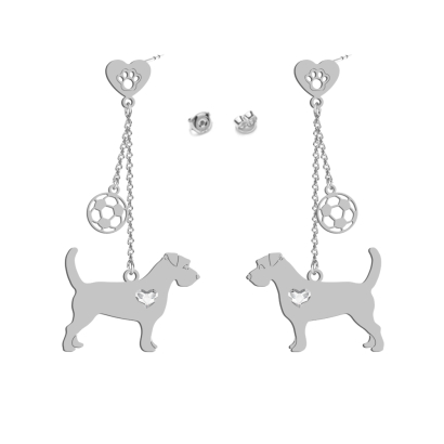 Kolczyki z psem Jack Russell Terrier Szorstkowłosy srebro GRAWER GRATIS - MEJK Jewellery