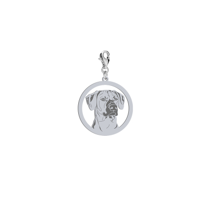 Silver Rhodesian Ridgeback charms, FREE ENGRAVING - MEJK Jewellery