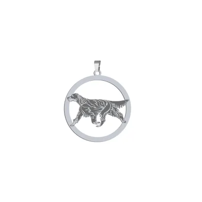 Silver Gordon Setter pendant, FREE ENGRAVING - MEJK Jewellery