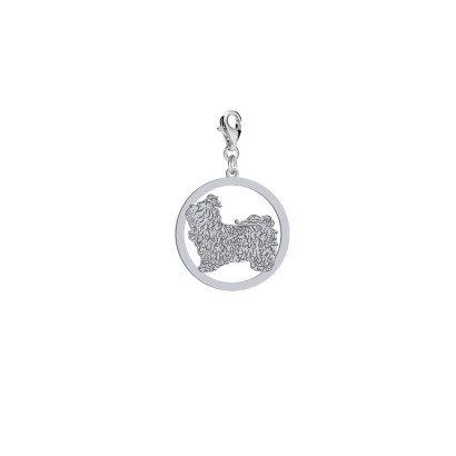 Silver Russian Tsvetnaya Bolonka engraved charms - MEJK Jewellery