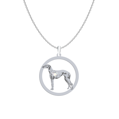 Silver Galgo Espanol engraved necklace - MEJK Jewellery