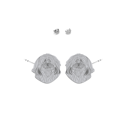 Silver Havanese earrings - MEJK Jewellery