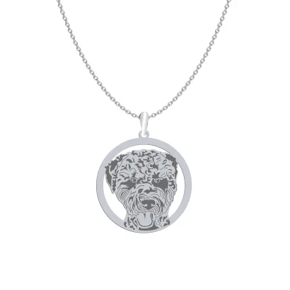 Silver Lagotto Romagnolo necklace, FREE ENGRAVING - MEJK Jewellery