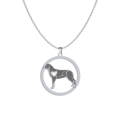 Silver Greater Swiss Mountain Dog necklace, FREE ENGRAVING - MEJK Jewellery