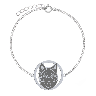 Silver Schipperke bracelet, FREE ENGRAVING - MEJK Jewellery