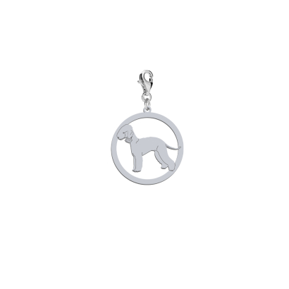 Charms z psem Bedlington Terrier srebro - MEJK Jewellery