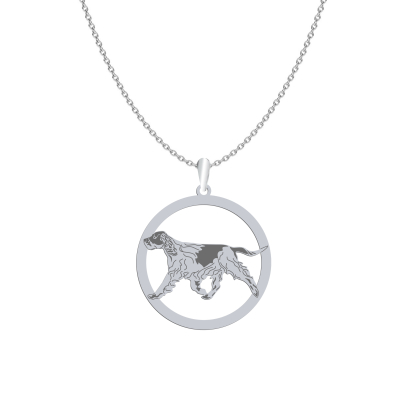 Naszyjnik z psem Springer Spaniel srebro GRAWER GRATIS - MEJK Jewellery