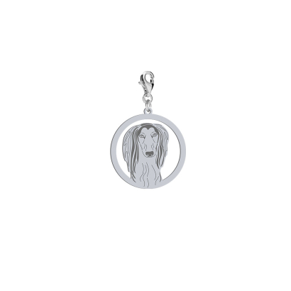 Silver Saluki engraved charms - MEJK Jewellery