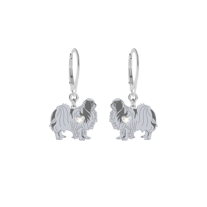 Silver Japanese Chin earrings, FREE ENGRAVING - MEJK Jewellery