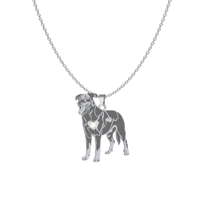 Silver Beauceron engraved necklace - MEJK Jewellery