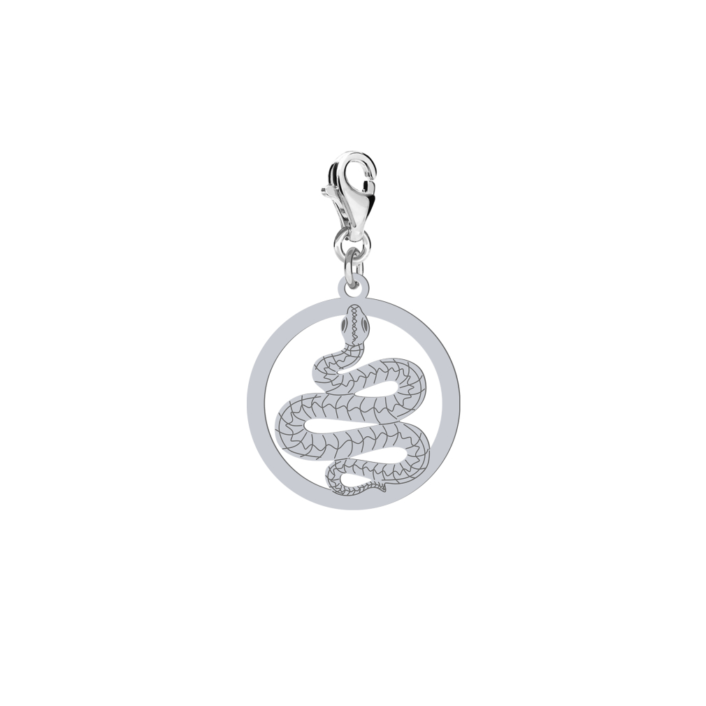 Charms Srebrny z Wężem - MEJK Jewellery