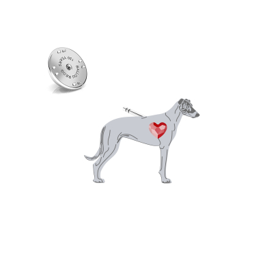 Silver Hungarian Greyhound jewellery pin - MEJK Jewellery