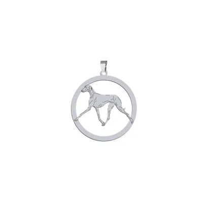 Silver Azawakh pendant, FREE ENGRAVING - MEJK Jewellery