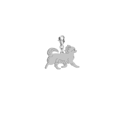 Charms z psem Chihuahua Długowłosa srebro GRAWER GRATIS - MEJK Jewellery