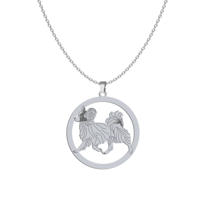 Silver Papillon engraved necklace - MEJK Jewellery