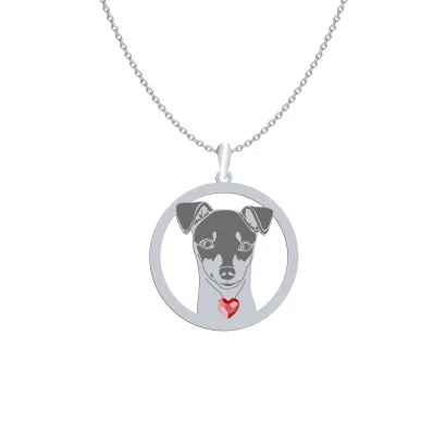 Silver Japanese Terrier engraved necklace - MEJK Jewellery