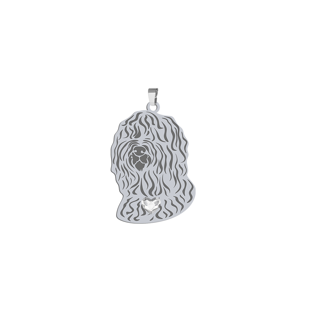 Silver Barbet engraved pendant - MEJK Jewellery