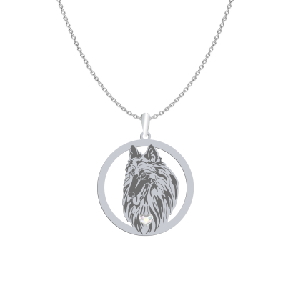Silver Belgian Tervuren necklace, FREE ENGRAVING - MEJK Jewellery