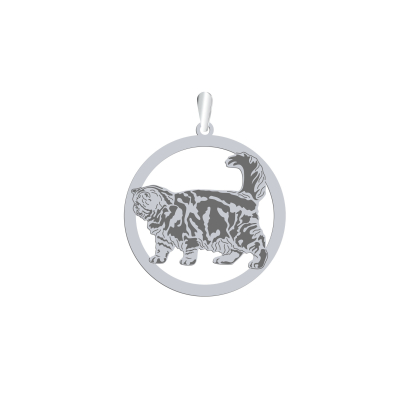 Silver Exotic Shorthair Cat pendant, FREE ENGRAVING - MEJK Jewellery