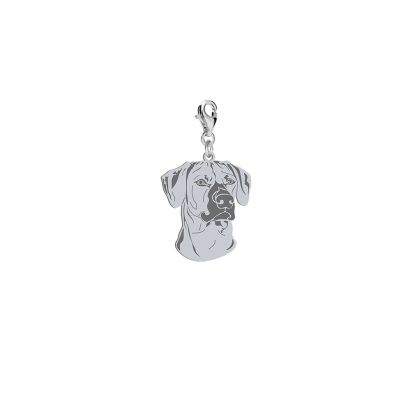 Silver Rhodesian Ridgeback charms, FREE ENGRAVING - MEJK Jewellery