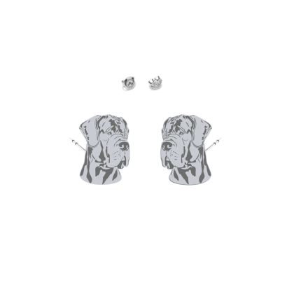 Silver Great Dane earrings - MEJK Jewellery