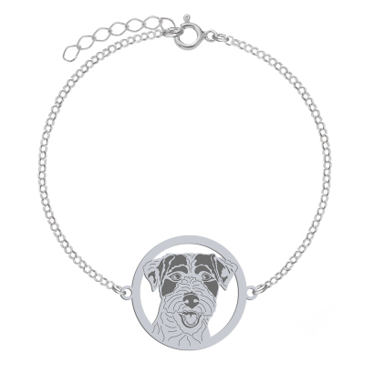Bransoletka z psem Parson Russell Terrier srebro GRAWER GRATIS - MEJK Jewellery