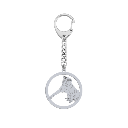 Silver Cats That keyring, FREE ENGRAVING - MEJK Jewellery