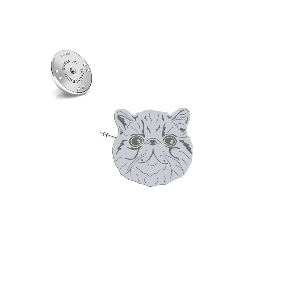 Wpinka Kot Egzotyczny srebro - MEJK Jewellery