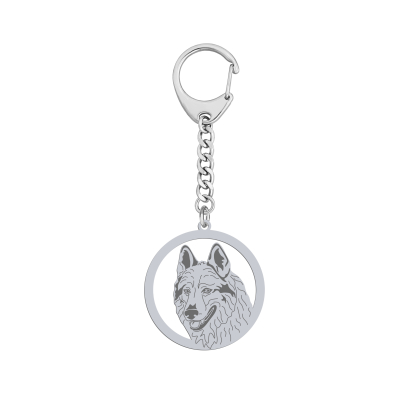 Brelok z psem Czechoslovakian Wolfdog srebro GRAWER GRATIS - MEJK Jewellery