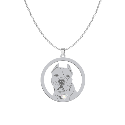 Silver Dogo Argentino necklace, FREE ENGRAVING - MEJK Jewellery