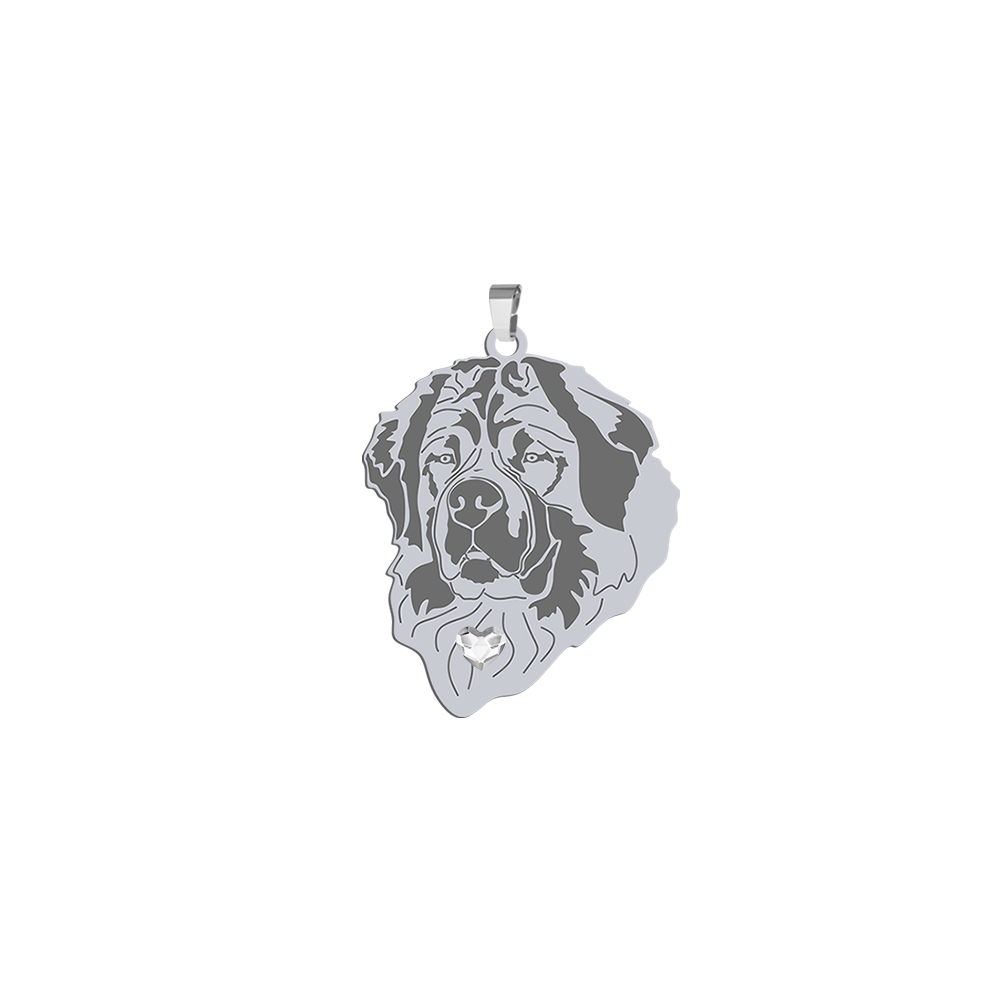 Silver Moscow Watchodog pendant, FREE ENGRAVING - MEJK Jewellery