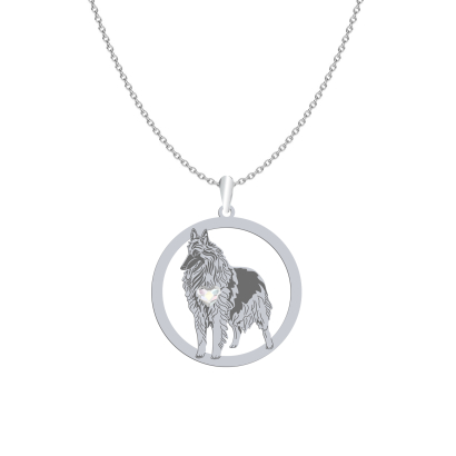 Silver Belgian Tervuren necklace, FREE ENGRAVING - MEJK Jewellery