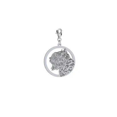 Silver Bouvier des Flandres charms, FREE ENGRAVING - MEJK Jewellery