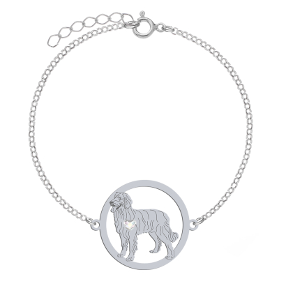 Silver Hovawart bracelet, FREE ENGRAVING - MEJK Jewellery