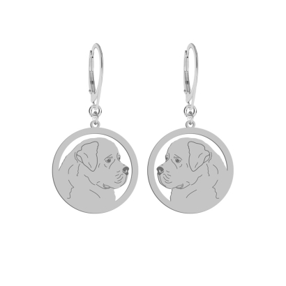 Silver Newfoundland earrings, FREE ENGRAVING - MEJK Jewellery