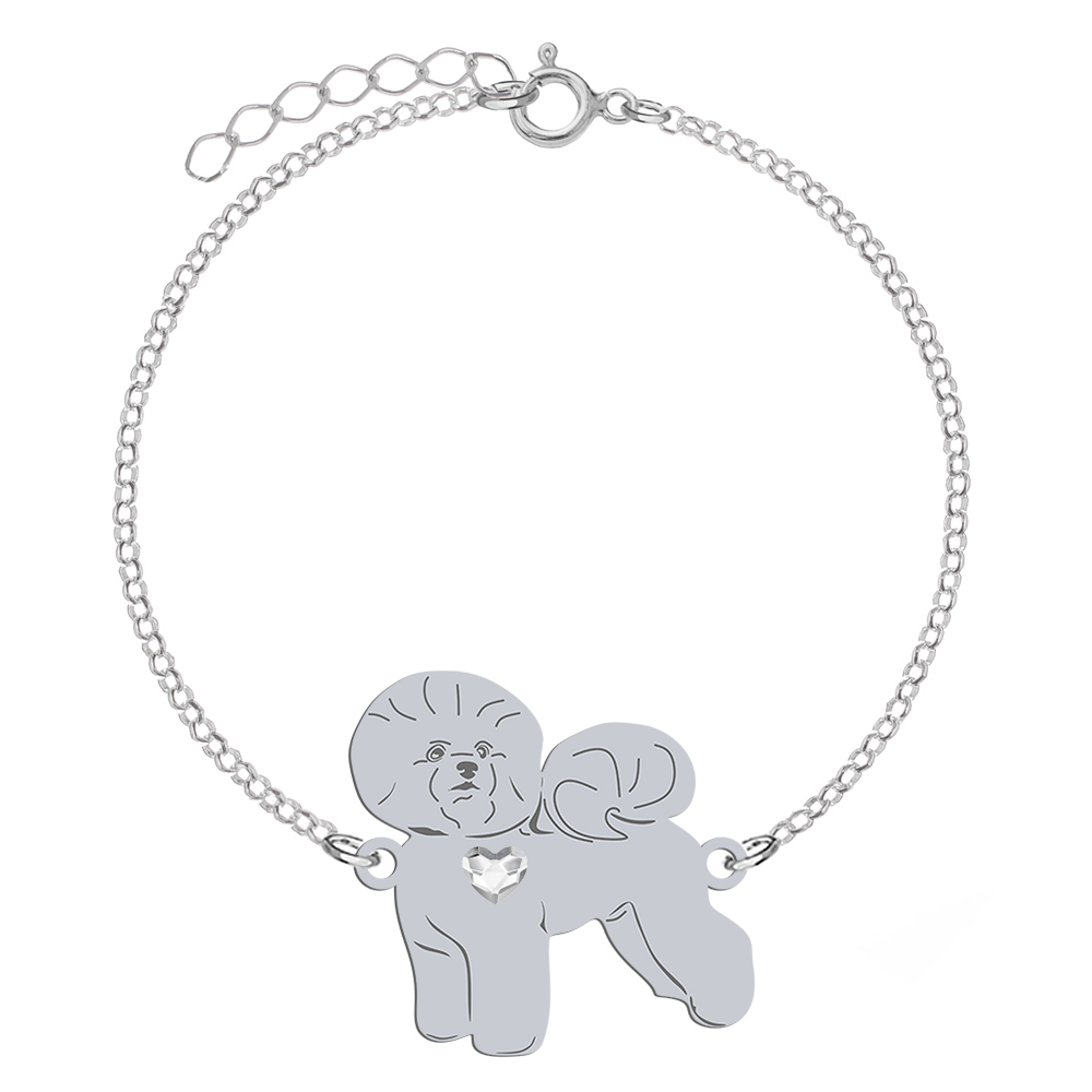 Silver Bichon Frise bracelet - MEJK Jewellery