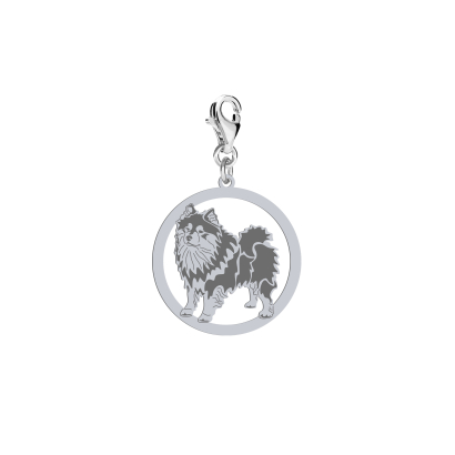 Silver Finnish Lapphund charms, FREE ENGRAVING - MEJK Jewellery