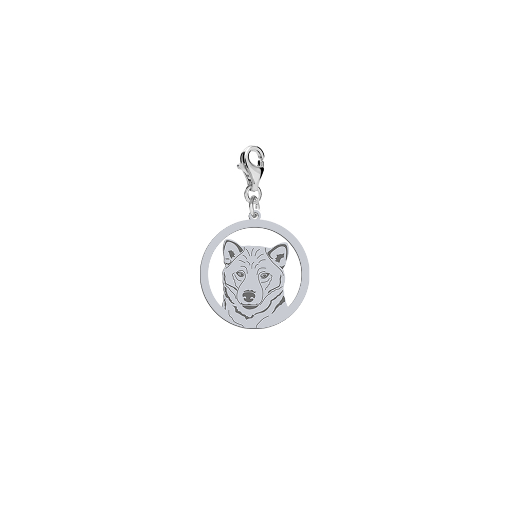 Silver Shiba-inu engraved charms - MEJK Jewellery