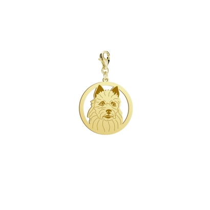 Charms pozłacany Terrier Australijski - MEJK Jewellery