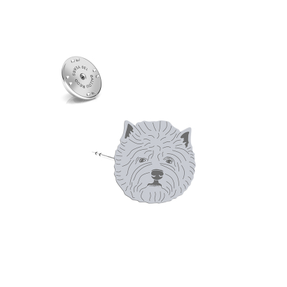 Wpinka West Highland White Terrier biżuteria srebro platynowane pozłacane - MEJK Jewellery