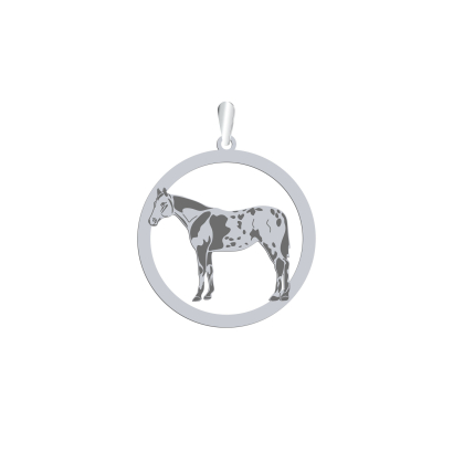 Silver Appaloosa Horse pendant, FREE ENGRAVING - MEJK Jewellery