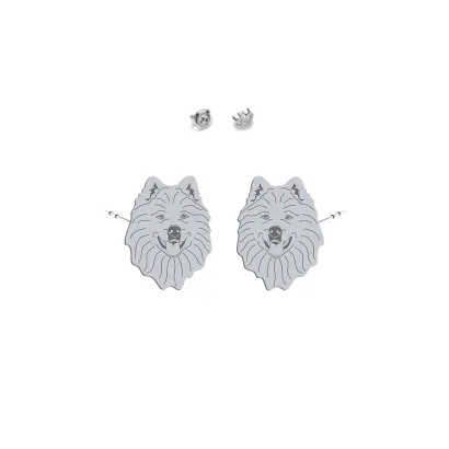 Silver Samoyed earrings - MEJK Jewellery