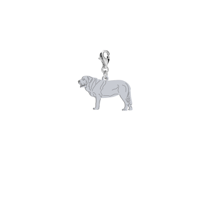 Charms z psem Mastif Hiszpański srebro GRAWER GRATIS - MEJK Jewellery
